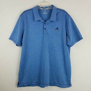 Adidas Go To Golf Polo XL Mens Blue Breathable